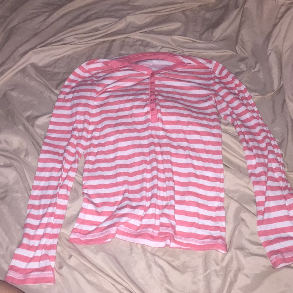 Justice striped long sleeve shirt